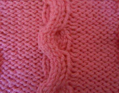 bold cable knitting pattern
